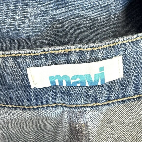 Mavi Jeans Miracle High Rise Wide Leg Size 27x32 Dark Well Blue Floral NWT NEW - Picture 7 of 9